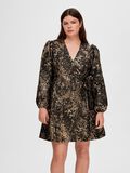 Selected METALLIC JACQUARD MINI JURK, Gold Colour, highres - 16092709_GoldColour_002.jpg