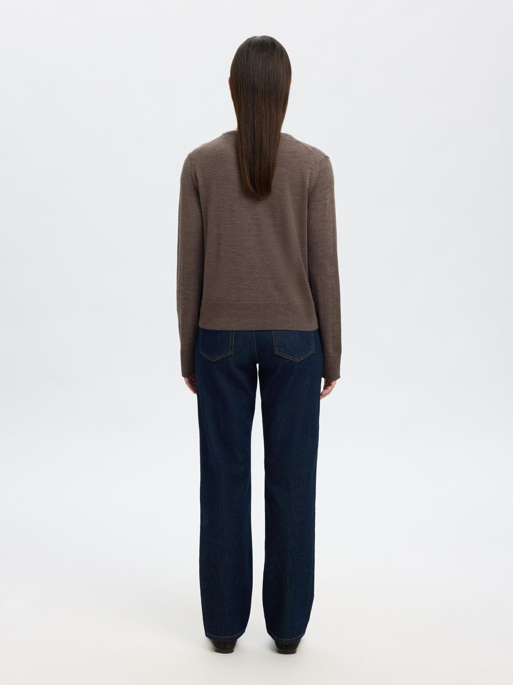 100% MERINOULD STRIKKET CARDIGAN, Delicioso, highres