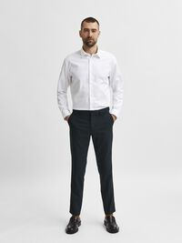 LONG-SLEEVED SLIM FIT SHIRT, Bright White, highres