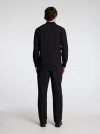 LONG SLEEVED SHIRT, Black, highres