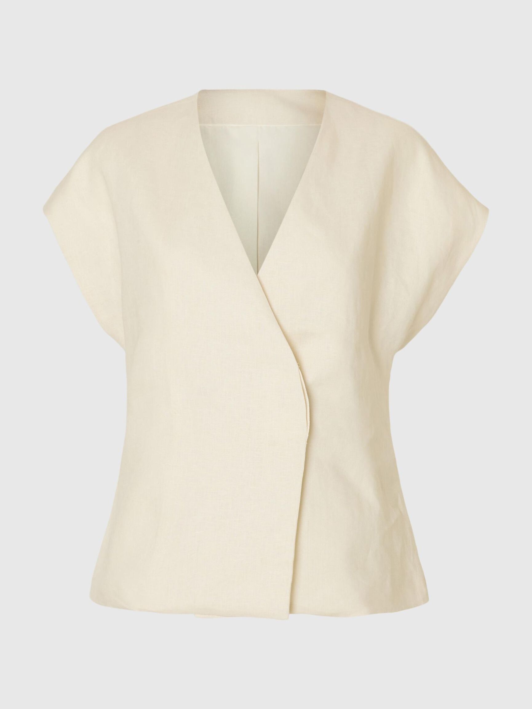 100% LEINEN TANKTOP, Birch, highres