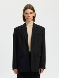 OVERSIZED BLAZER, Black, highres