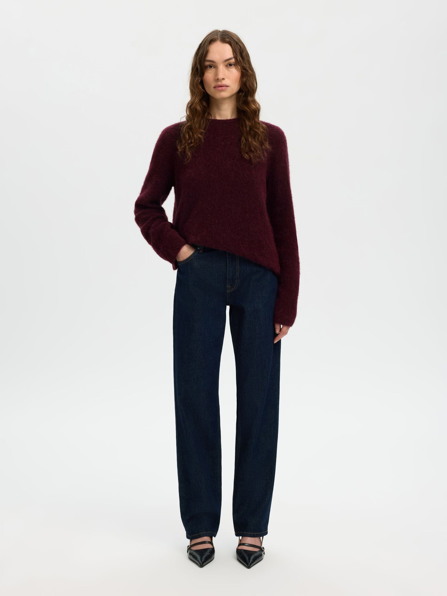 ULLBLANDING STRIKKET PULLOVER, Fig, highres