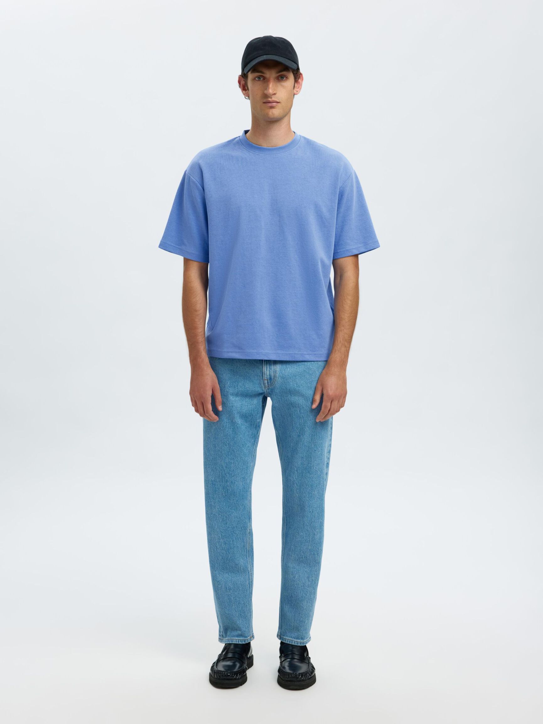 LOOSE FIT T-SHIRT, Blue Bonnet, highres