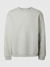RELAXED FIT SWEATSHIRT, Light Grey Melange, highres