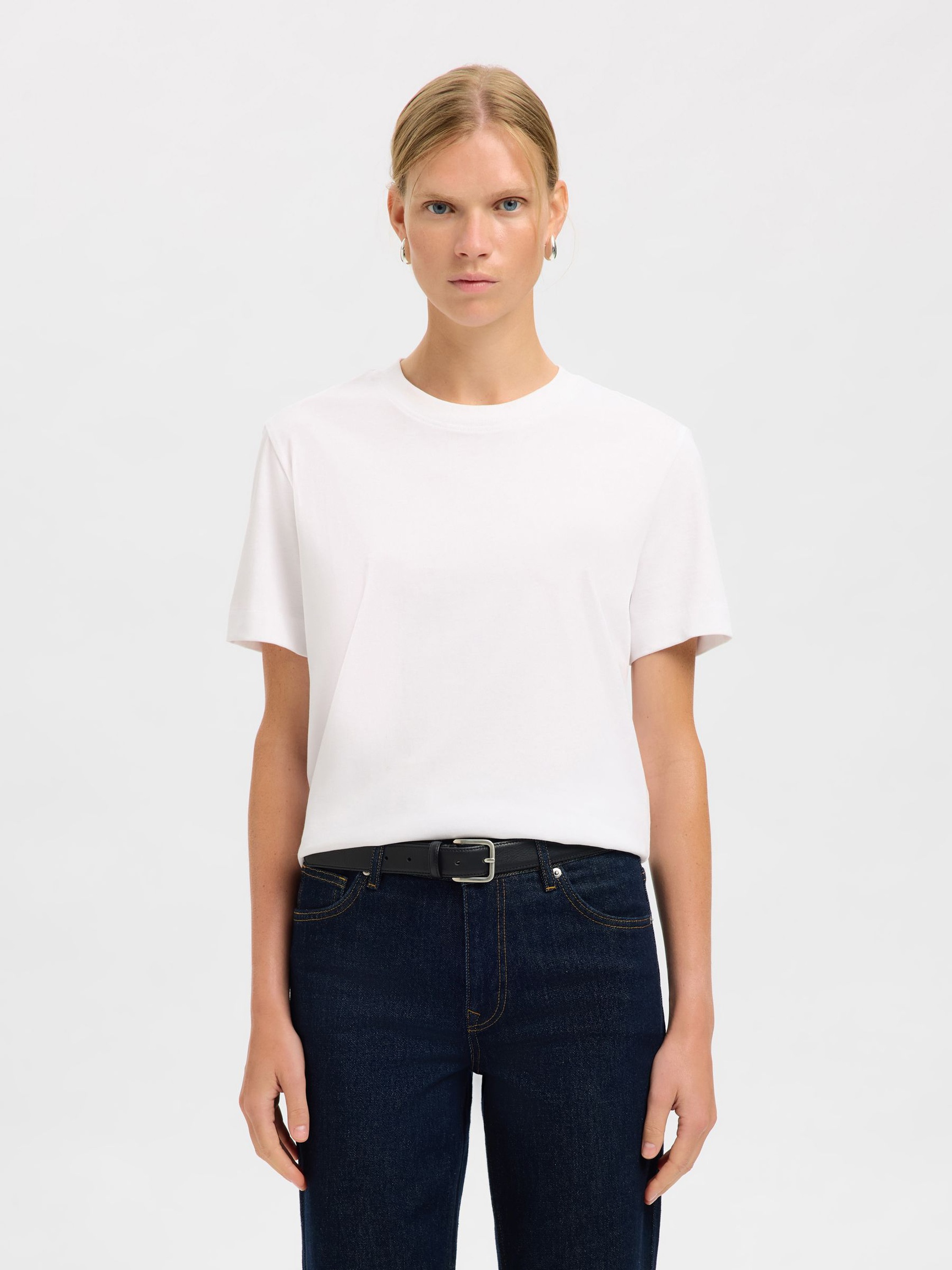 CLASSIQUE CEINTURE EN CUIR, Black, highres