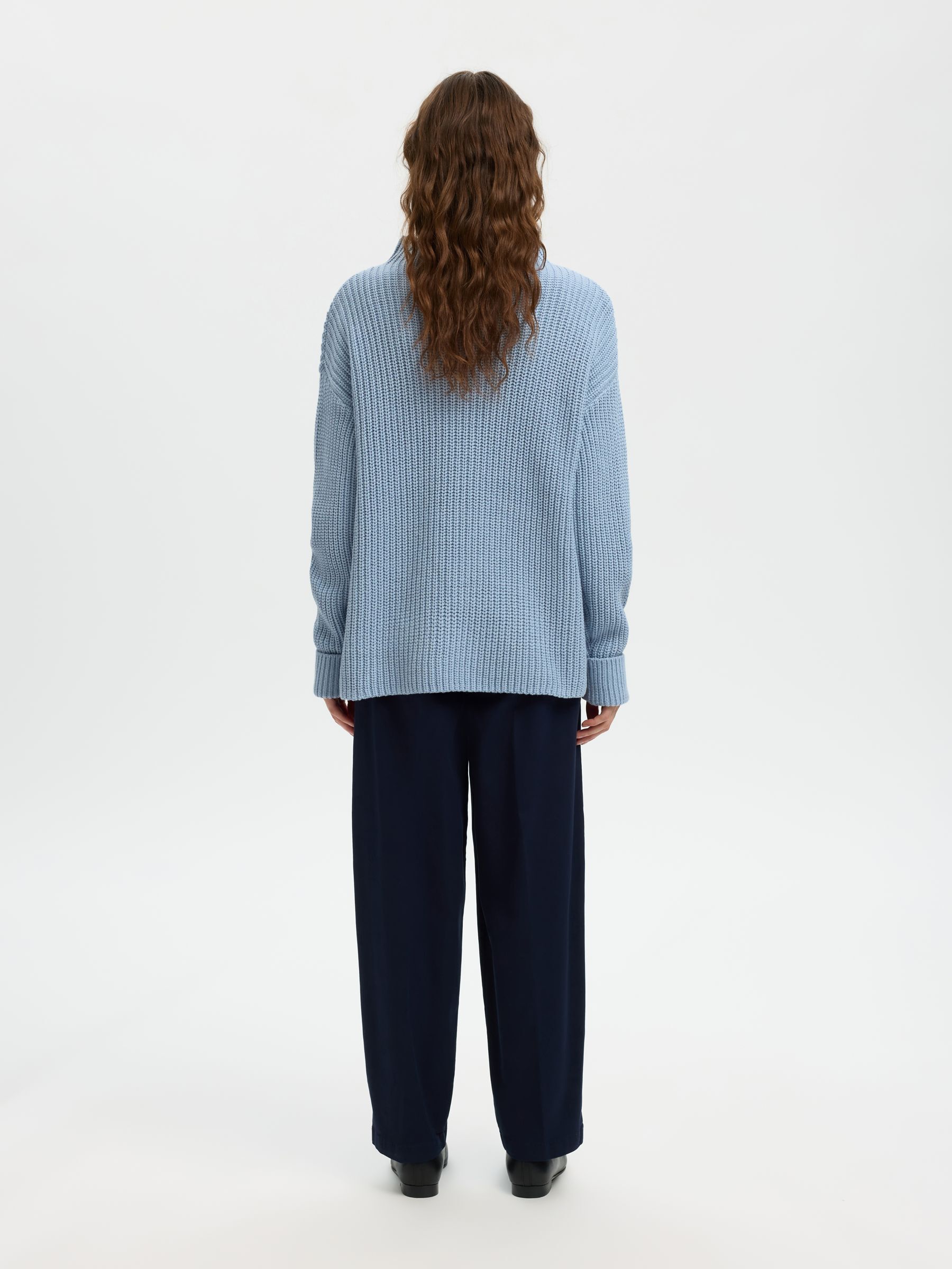 OVERSIZED JUMPER, Dusty Blue, highres