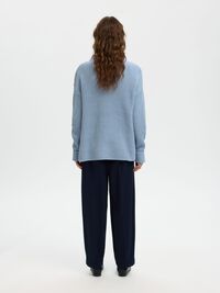 OVERSIZED JUMPER, Dusty Blue, highres