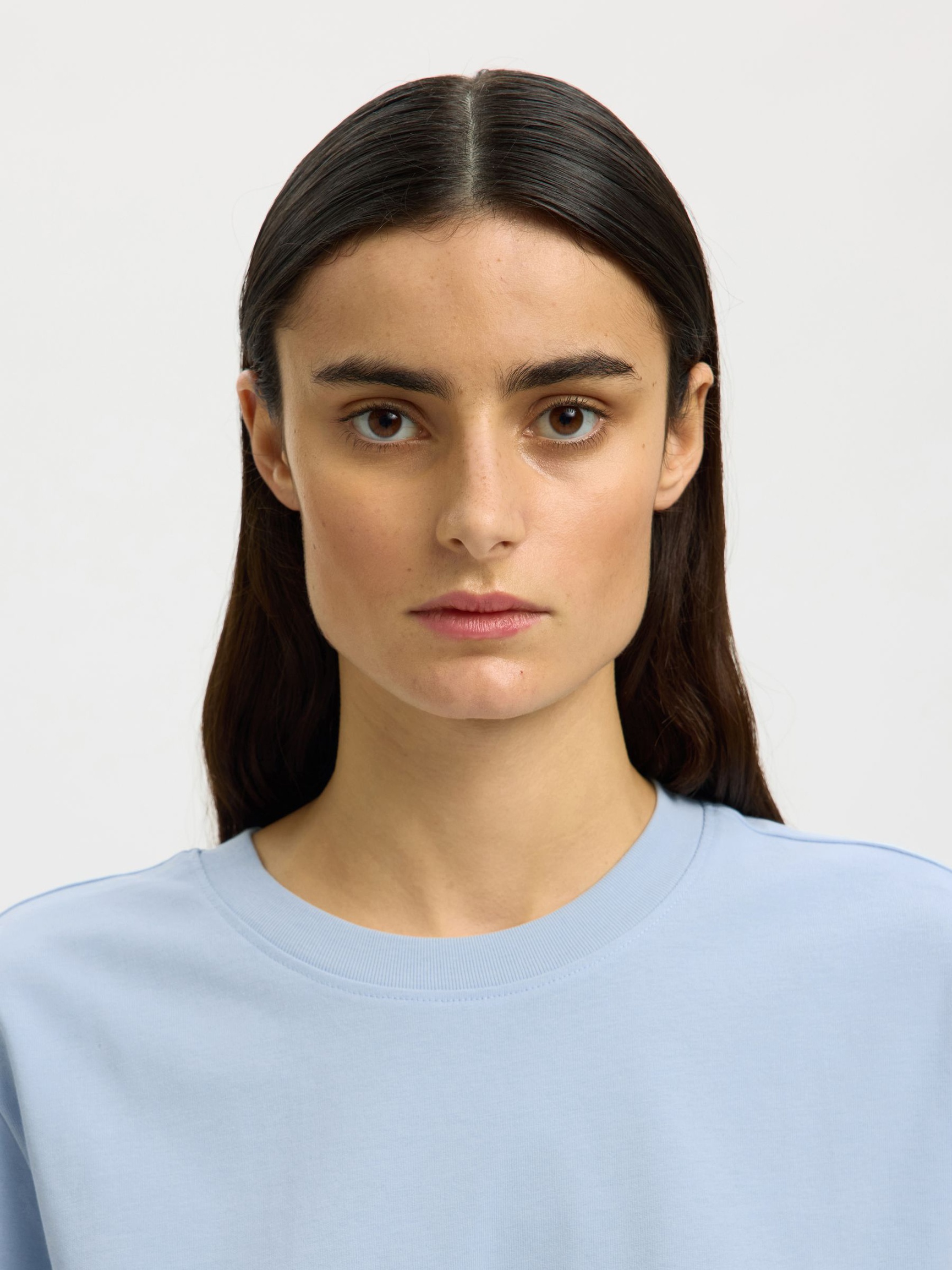 BOXY T-SHIRT, Cashmere Blue, highres