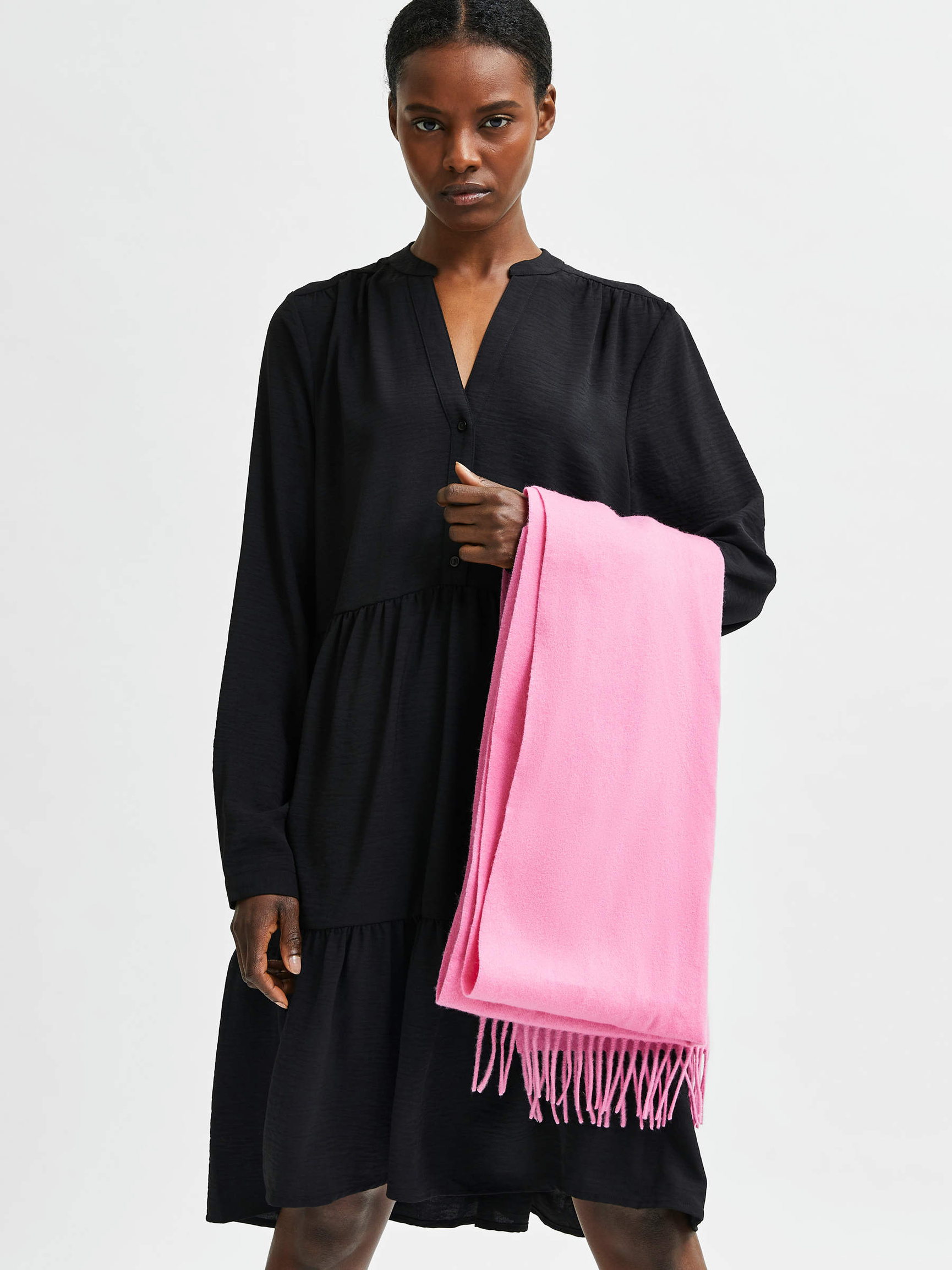 STUFENLOOK MINIKLEID, Black, highres