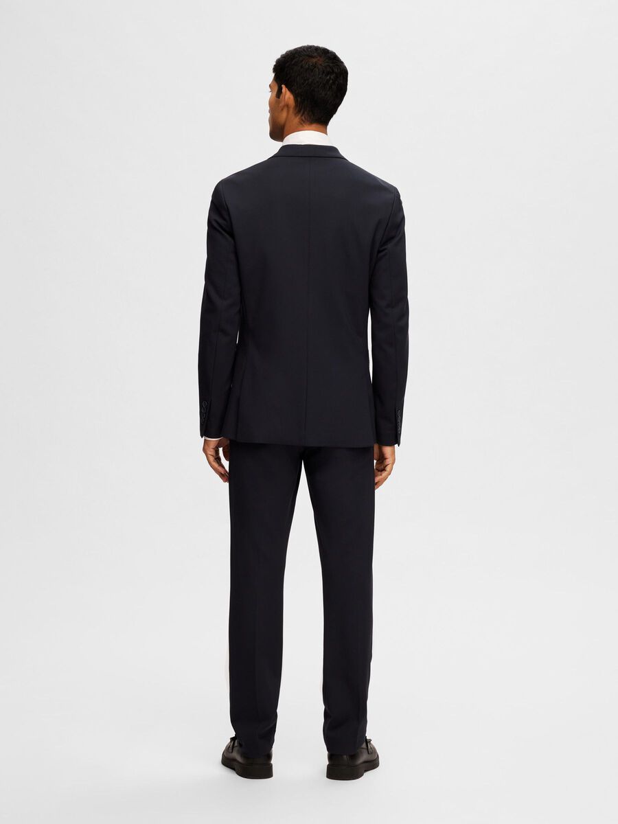 Selected VISCOSE BLEND SLIM FIT BLAZER, Navy Blazer, highres - 16092484_NavyBlazer_004.jpg