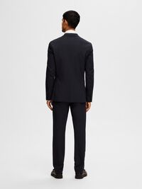 VISKOSBLANDNING SLIM FIT KAVAJ, Navy Blazer, highres
