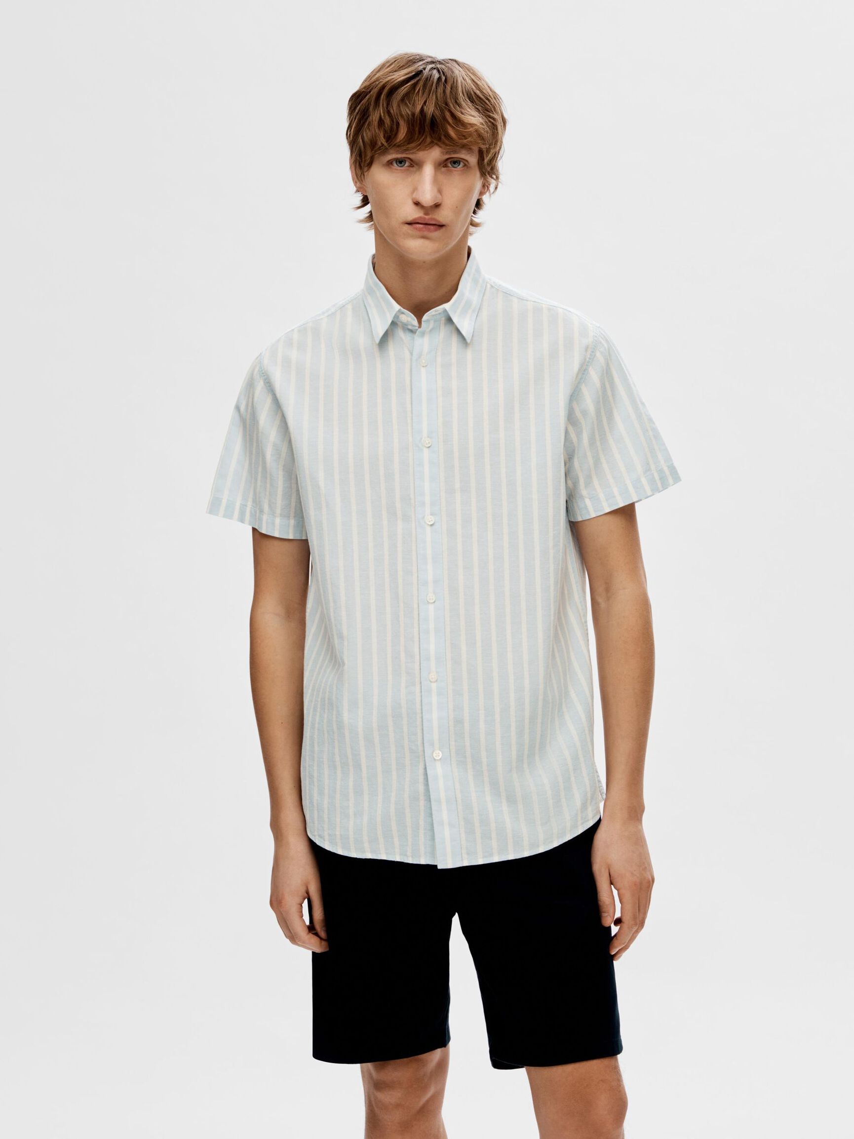 DISEÑO CLÁSICO CAMISA DE MANGA CORTA, Cashmere Blue, highres