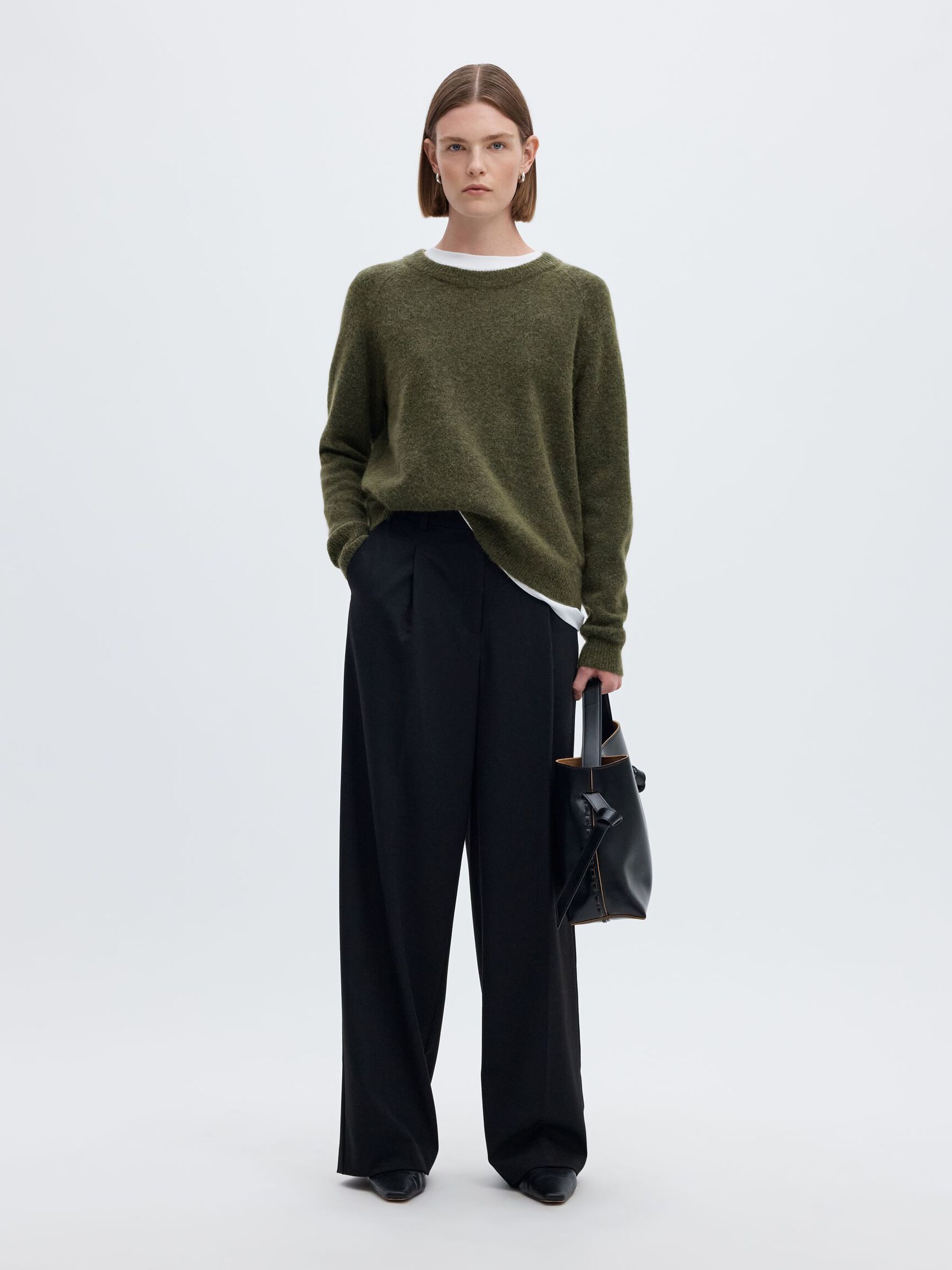 WOOL BLEND JUMPER, Kalamata, highres