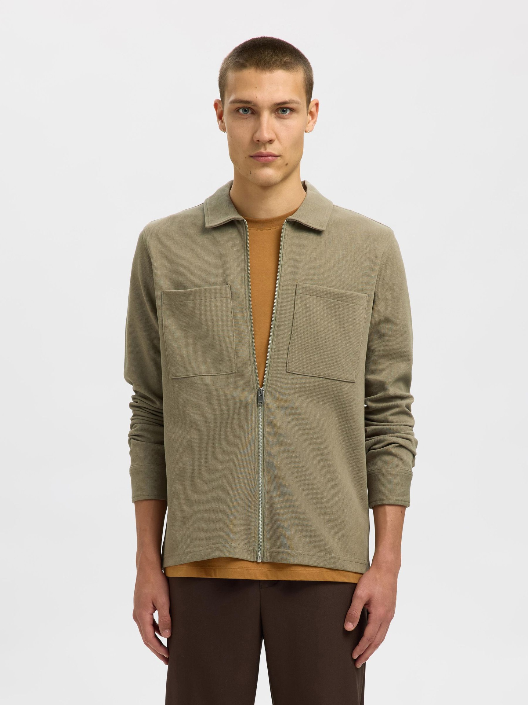 REISSVERSCHLUSS SWEATJACKE, Vetiver, highres