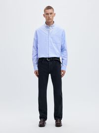 OXFORD LONG SLEEVED SHIRT, Light Blue, highres