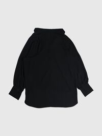 V-HALS OVERHEMD, Black, highres