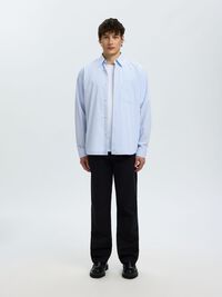 BAUMWOLL LANGARMHEMD, Cashmere Blue, highres