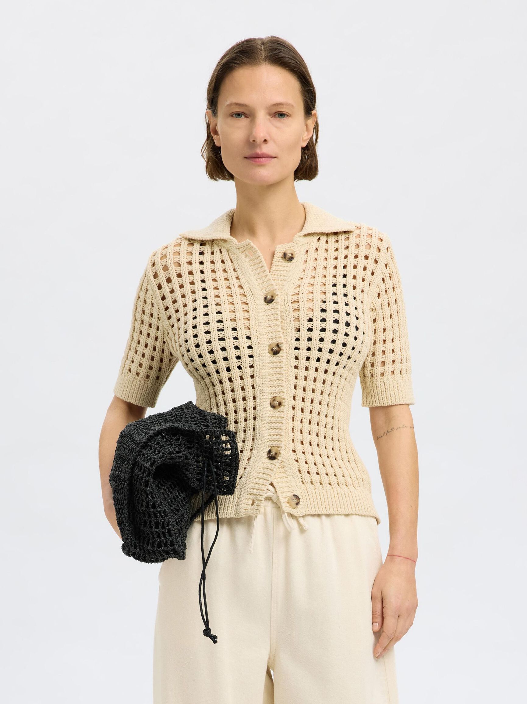 MODÈLE AU CROCHET CARDIGAN EN MAILLE, Birch, highres