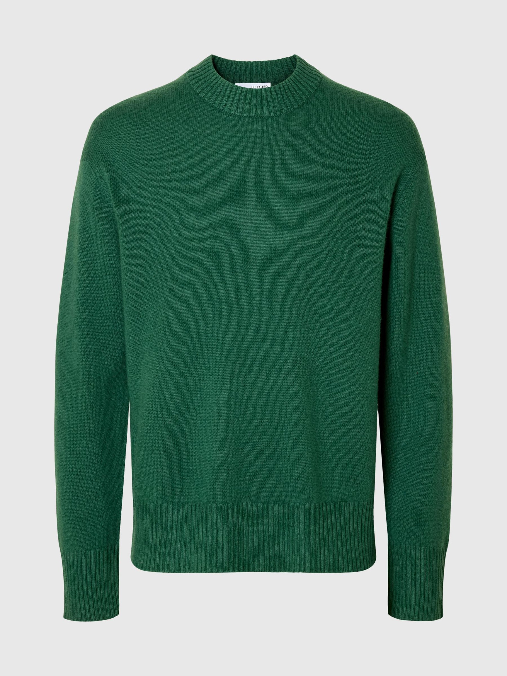 KASJMIERMIX GEBREIDE TRUI, Dark Green, highres