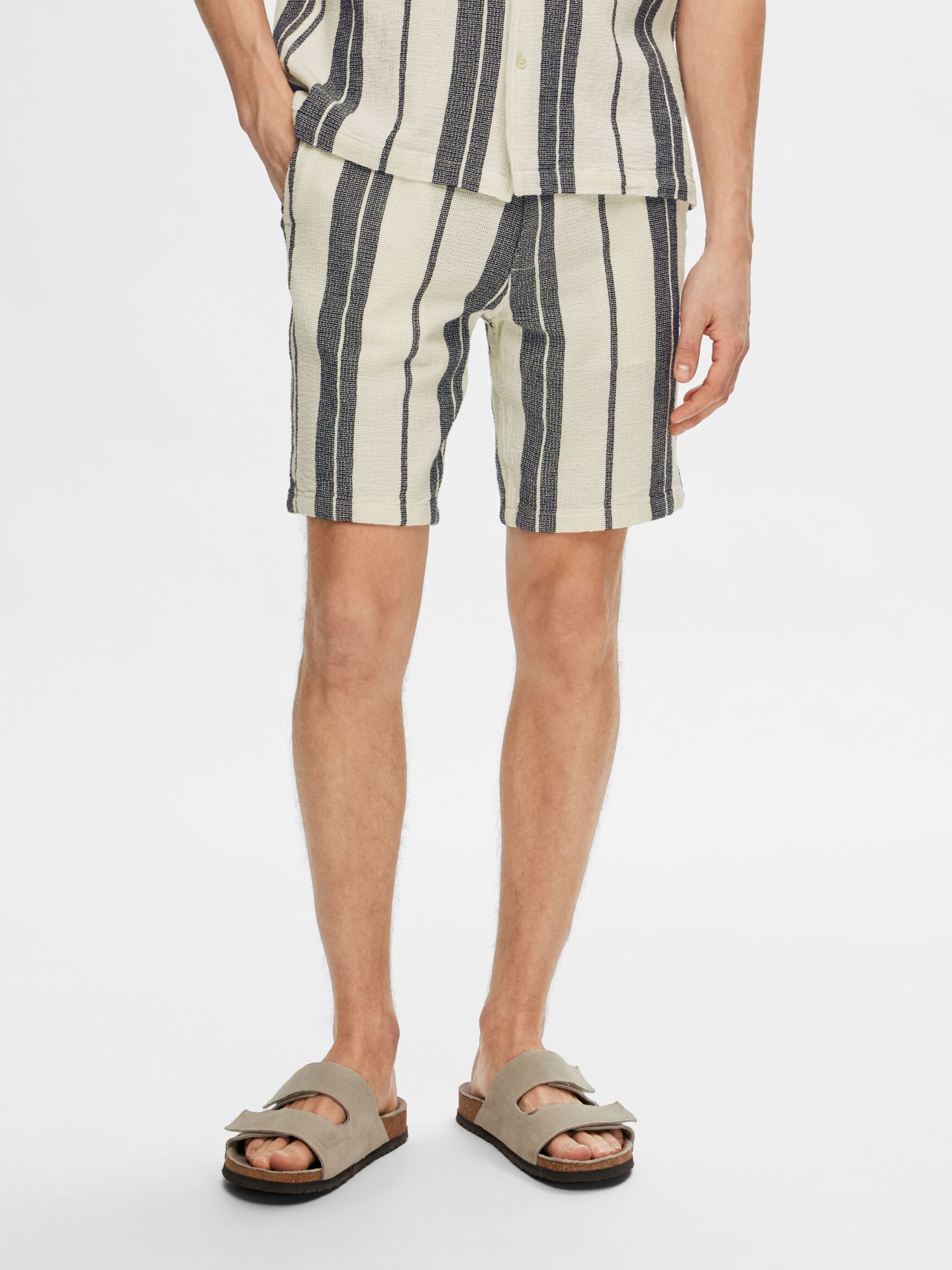 COTON SHORT, Bright White, highres