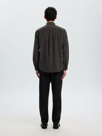 COTTON  CORDUROY SHIRT, Dark Shadow, highres