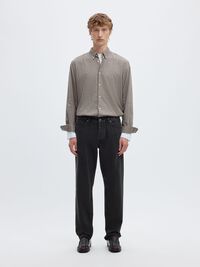 190 TAPERED FIT JEANS, Black Denim, highres