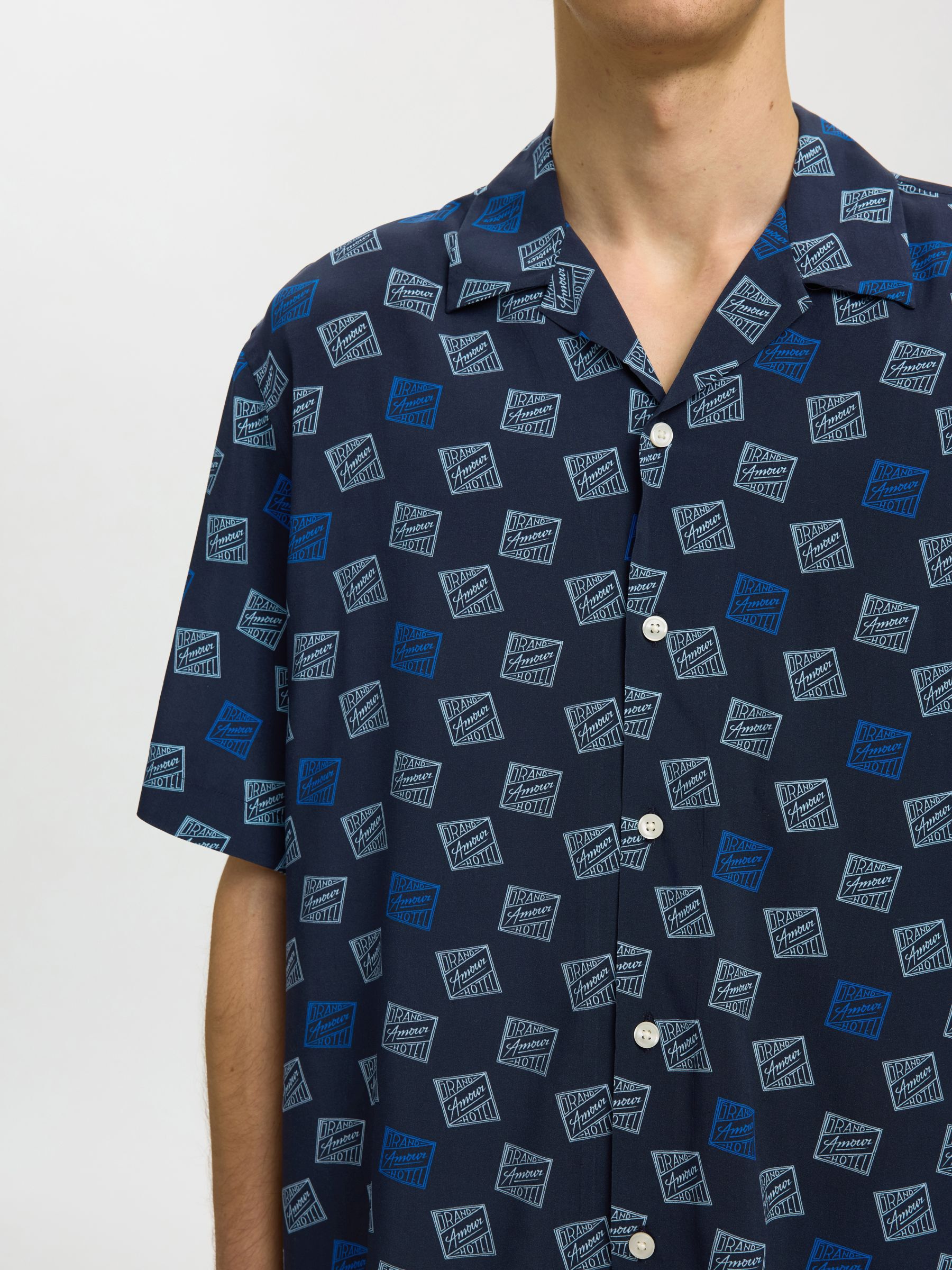 RELAXED FIT KURZARMHEMD, Sky Captain, highres