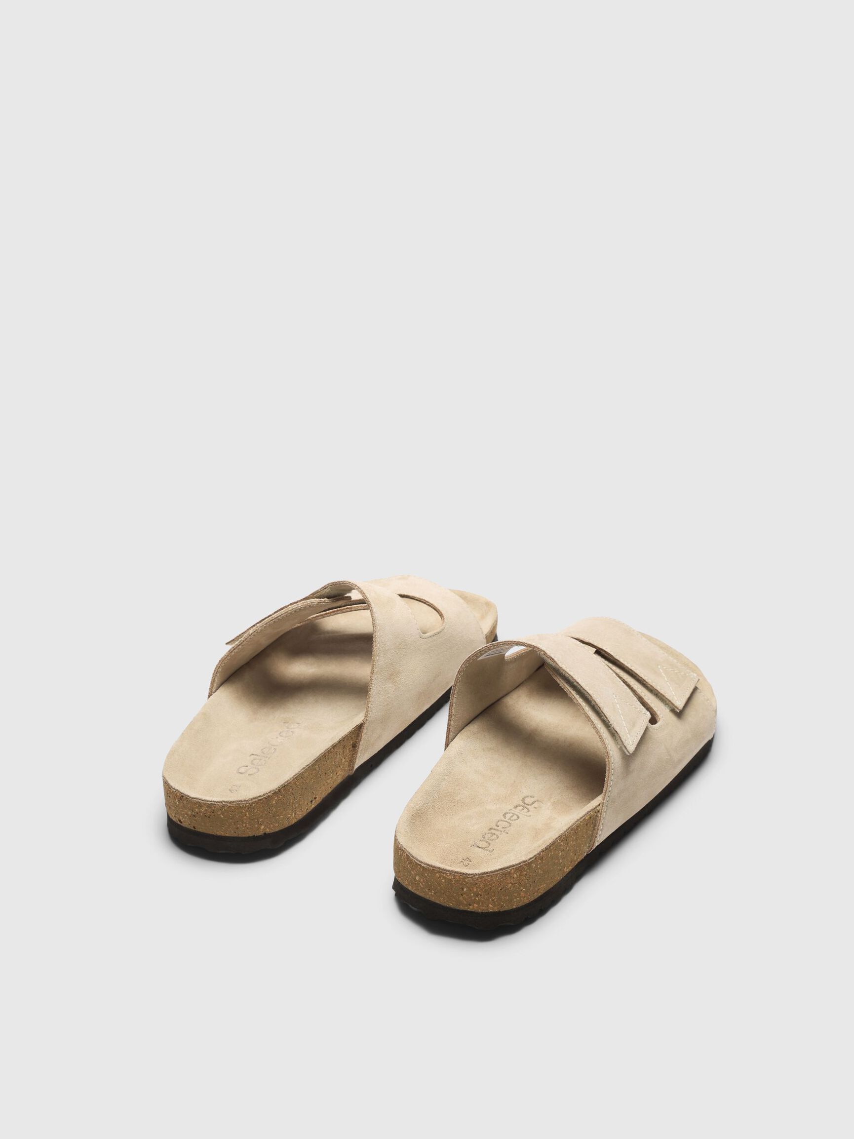 SUEDE SLIDERS, Sand, highres