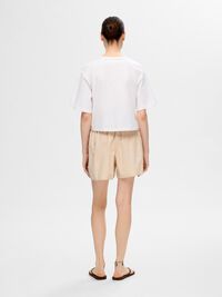 BESTICKTE SHORTS, Sandshell, highres
