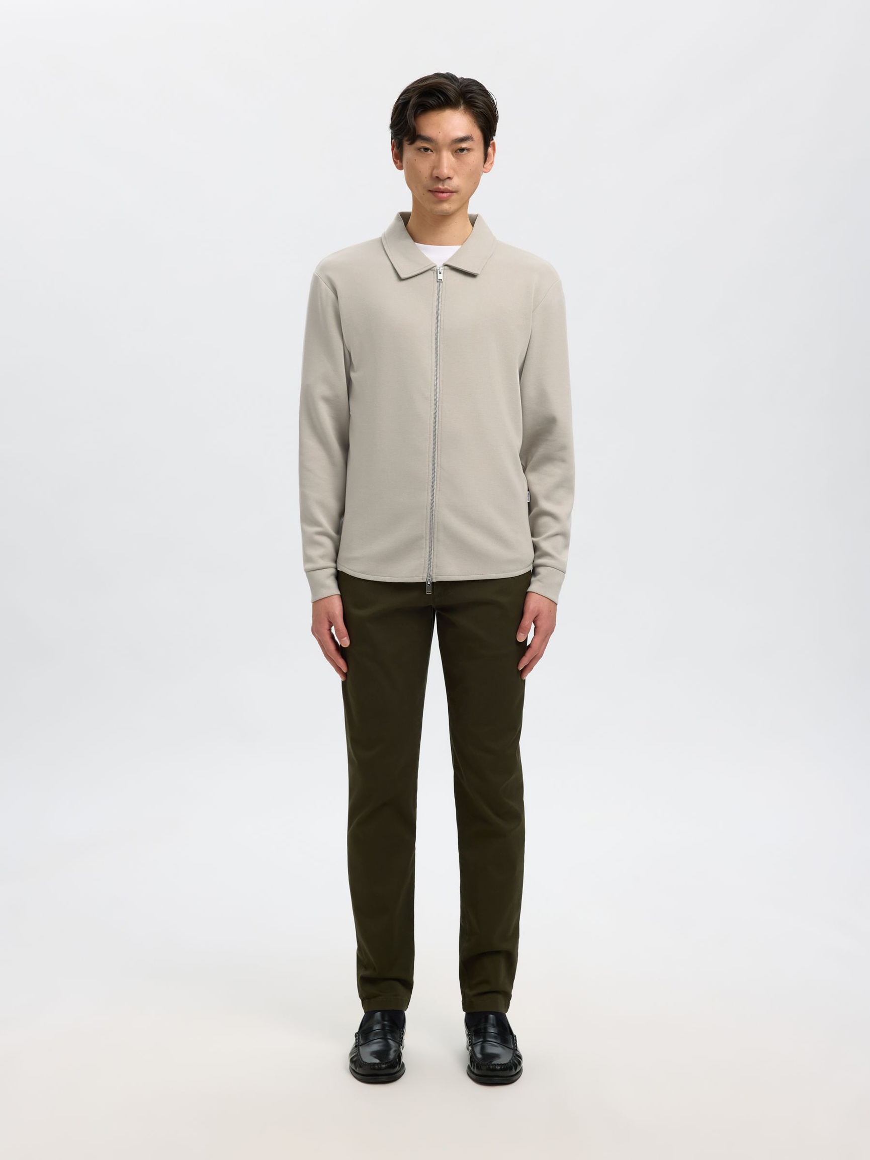 VISKOSEMIX STRICKJACKE, Pure Cashmere, highres