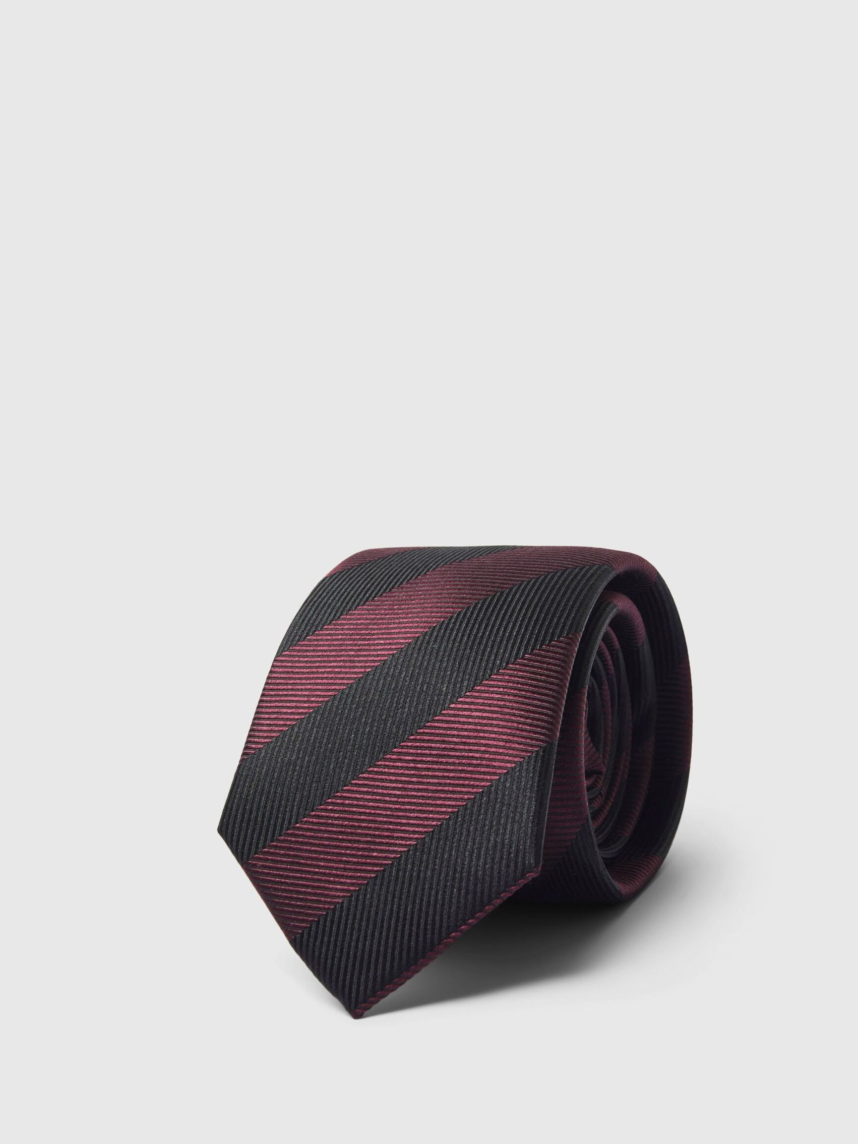 100% ZIJDE STROPDAS, Fig, highres