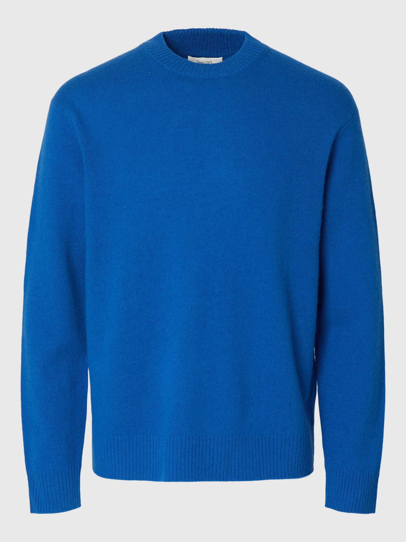 100% WOOL JUMPER, Victoria Blue, highres
