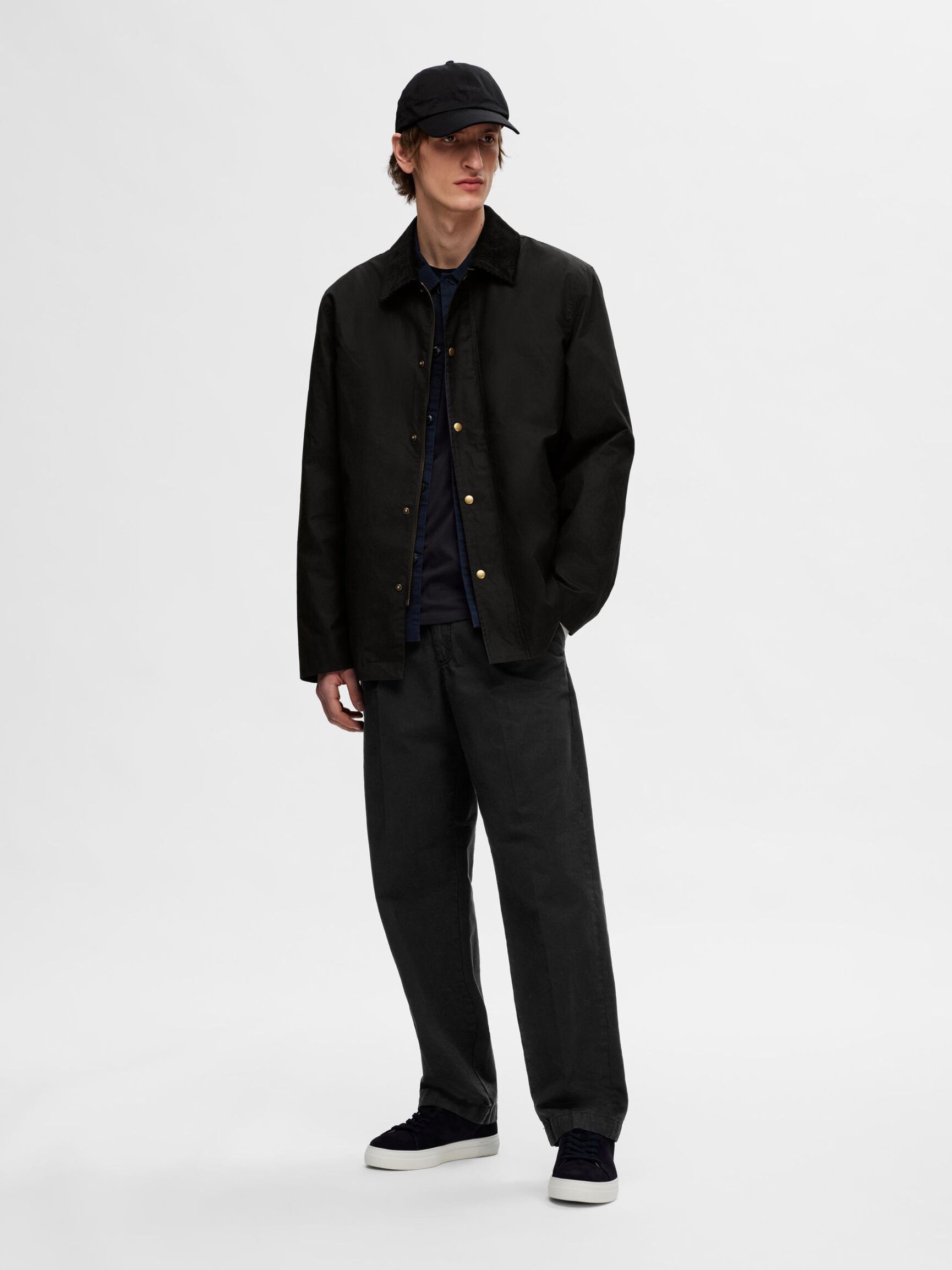 220 LOOSE FIT CHINO, Black, highres