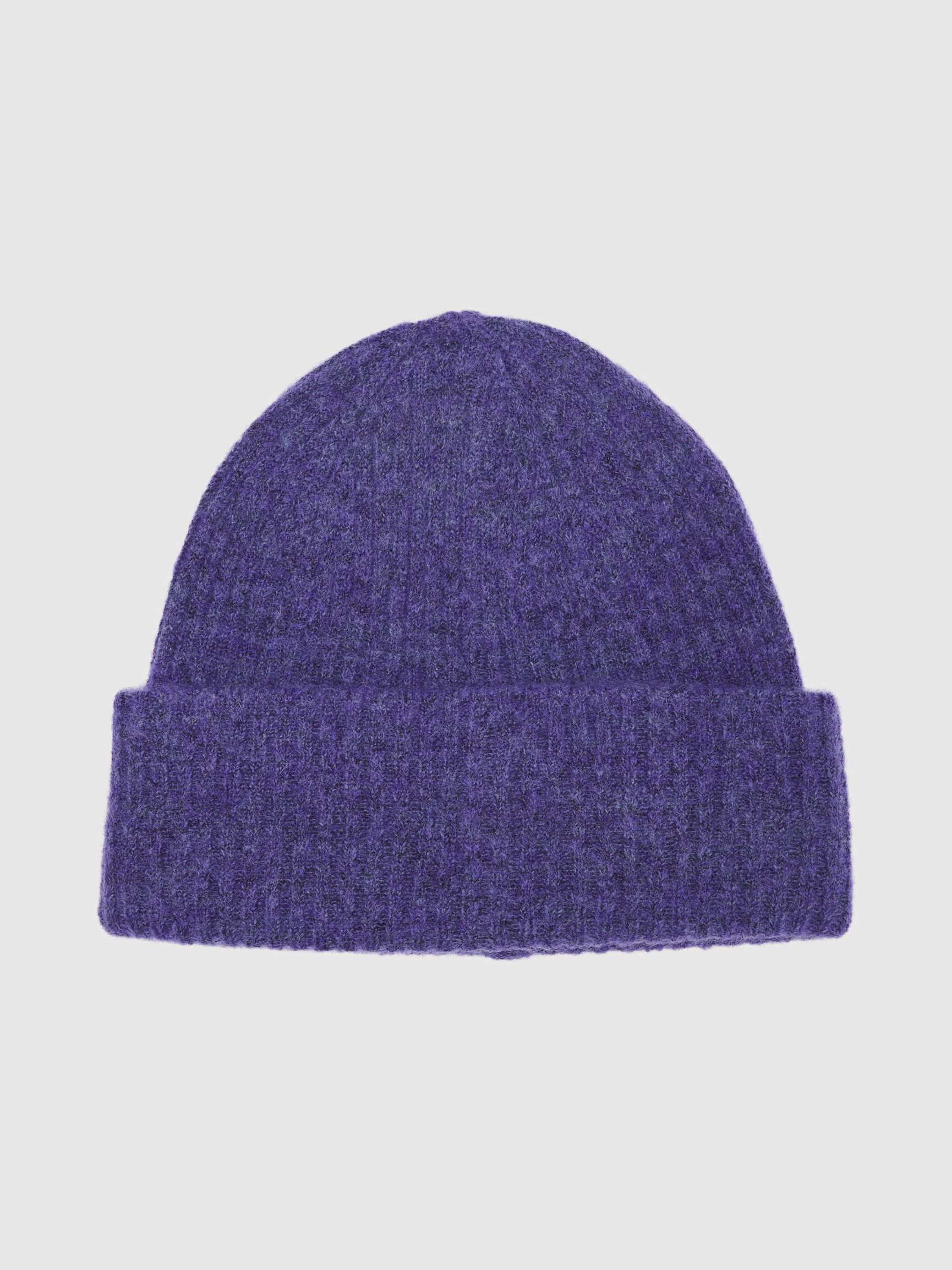 RIBBED WOOL BLEND BEANIE, Liberty, highres