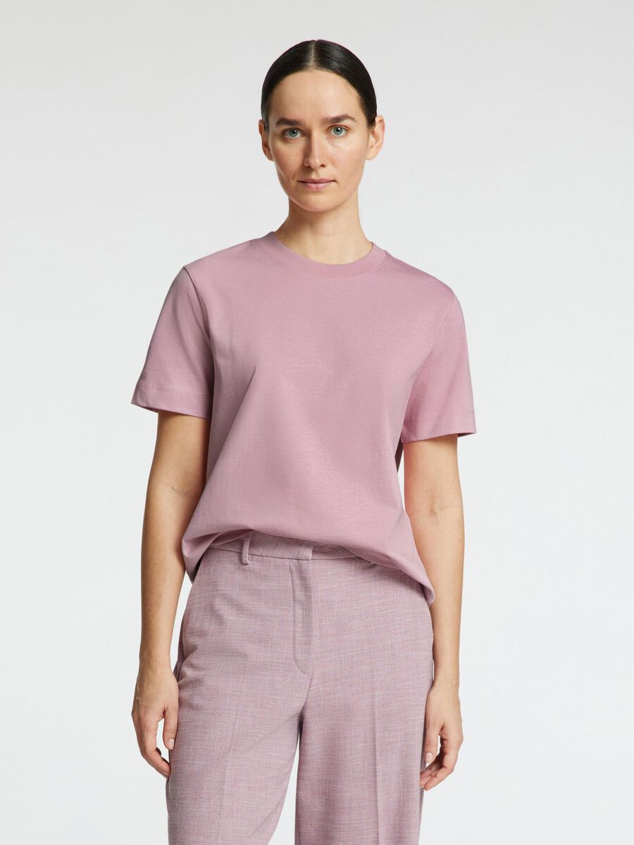 Selected BOXY T-SHIRT, Bleached Mauve, highres - 16087919_BleachedMauve_003.jpg
