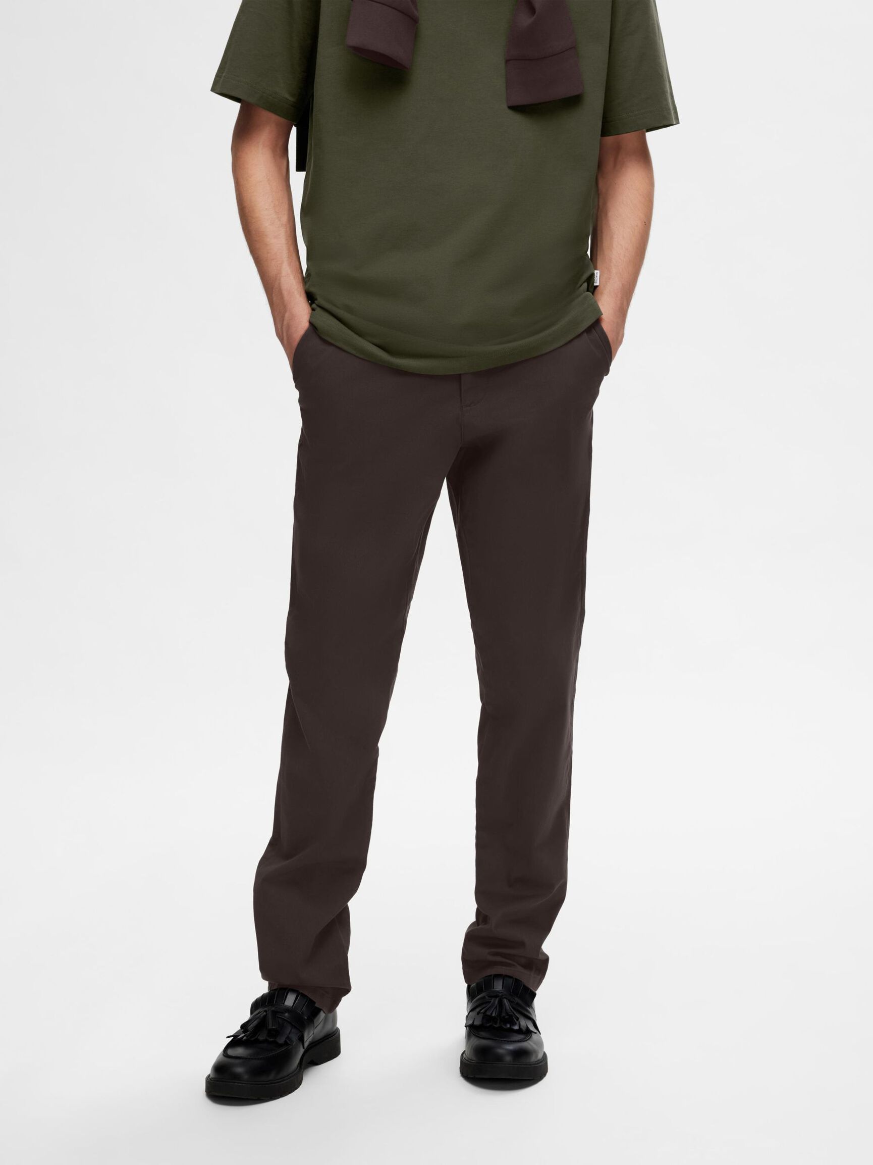 175 SLIM FIT FLEX CHINO, Chocolate Torte, highres