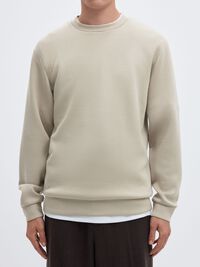 VISCOSE BLEND SWEATSHIRT, Pure Cashmere, highres