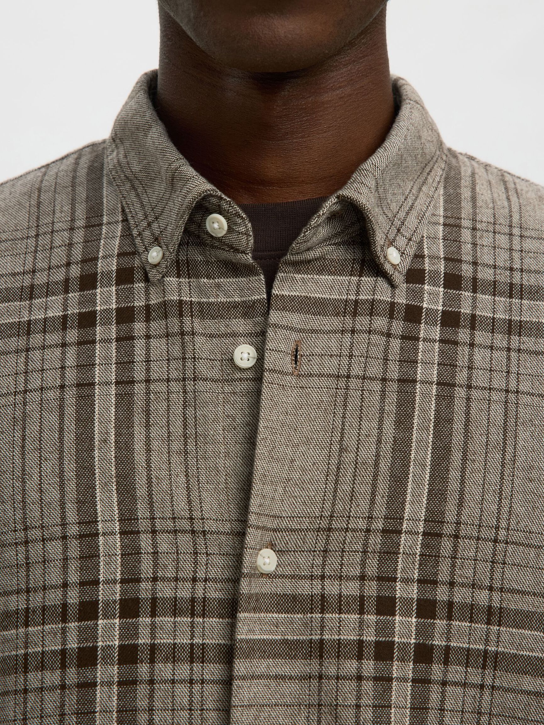 100% COTTON BUTTON-DOWN SHIRT, Delicioso, highres