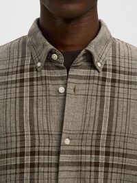 100% COTTON BUTTON-DOWN SHIRT, Delicioso, highres