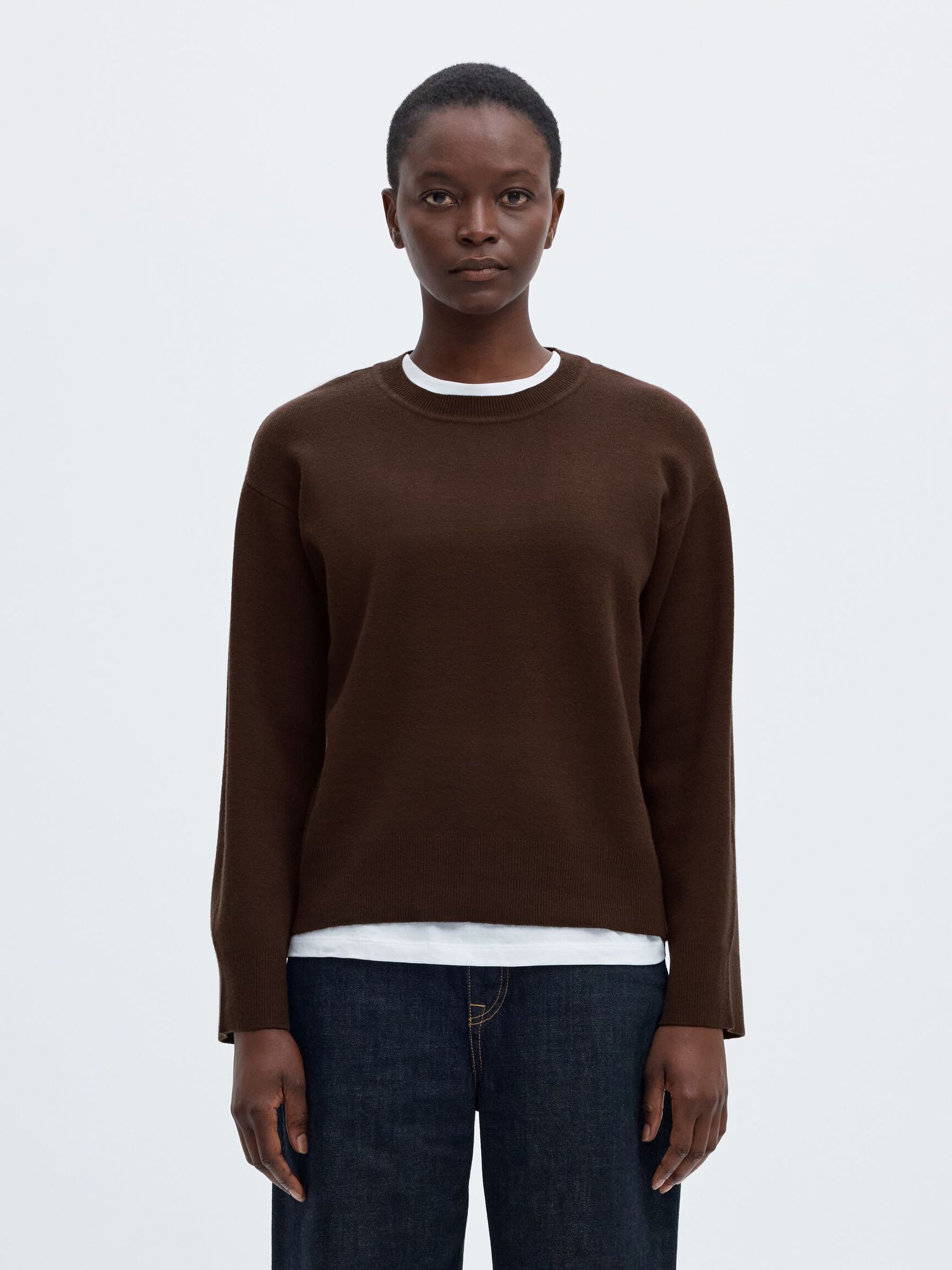 VISCOSE BLEND KNITTED JUMPER, Delicioso, highres