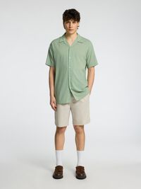 CUBANSK KRAVE SKJORTE, Iceberg Green, highres