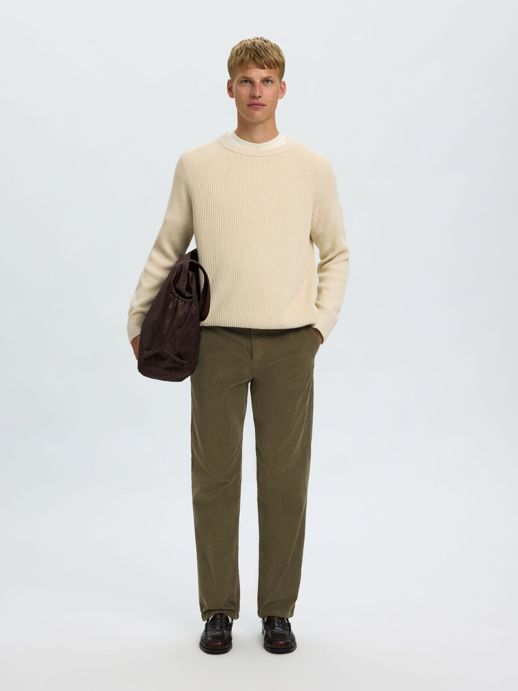 196 STRAIGHT FIT TROUSERS, Forest Night, highres