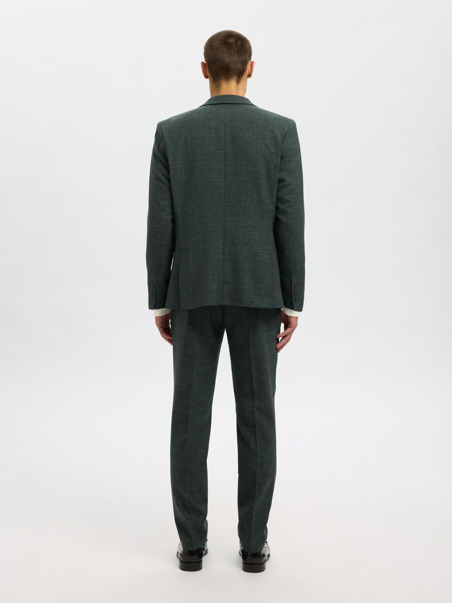 Selected SLIM FIT EINREIHIGER BLAZER, Dark Green, highres - 16087870_DarkGreen_004.jpg