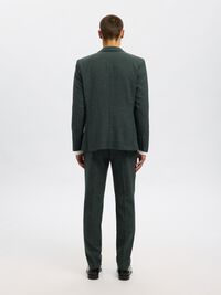 SLIM FIT EINREIHIGER BLAZER, Dark Green, highres