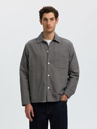 CORTE RELAJADO, EN ALGODÓN CAMISA, Dark Shadow, highres