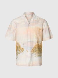 REGULAR FIT SHORT SLEEVED SHIRT, Dusty Blue, highres