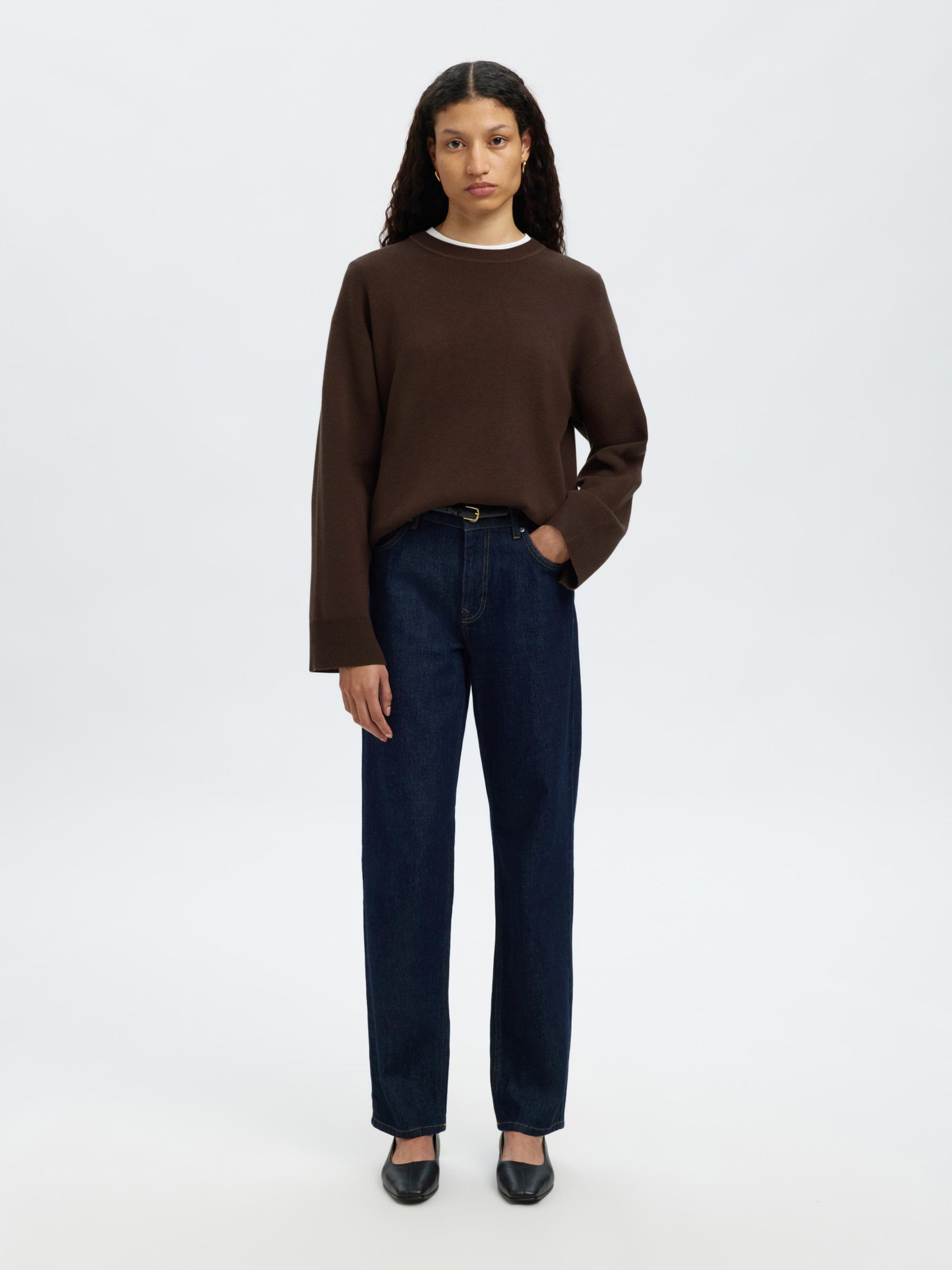 VISCOSE BLEND KNITTED JUMPER, Delicioso, highres