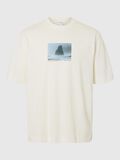 Selected PRINTED CREWNECK T-SHIRT, Egret, highres - 16096792_Egret_1172053_001.jpg