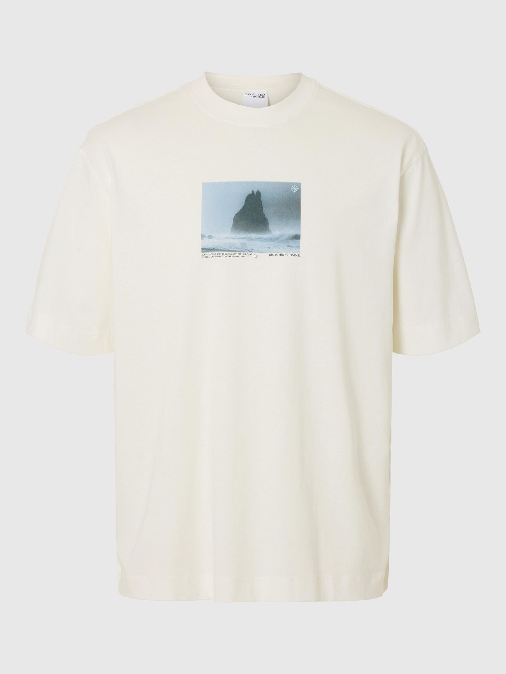 IMPRIMÉ T-SHIRT RAS DU COU, Egret, highres